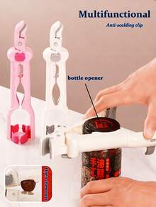 Multi-Functional Anti-Scalding Food Tongs, Heat-Resistant Silicone Hot Bowl Tongs, Hot Plate Tongs And Steamer Tongs, With Non-Slip Handles, Suitable For Microwave Ovens, Ovens And Stovetops. - Multicolor - View 8