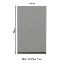 Gabinete Superior Cocina Madesa Nice 1 Puerta 40cm Gris 1 - Gris - Ver 2