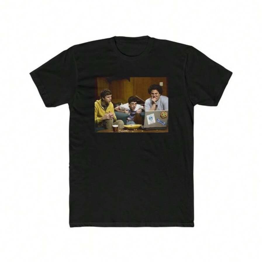 Vintage Rogan Funny Retro Comedy California Cotton T-Shirt For Men - 黑色 - 查看 1