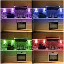 Bộ 1/3/6 đèn LED từ tính sạc USB có điều khiển từ xa và chức năng hẹn giờ điều chỉnh độ sáng, thích hợp cho phòng ngủ, tủ quần áo, tủ đựng đồ, đầu giường, hành lang và tủ trưng bày (250mAh) - USB + điều khiển từ xa - Xem 6
