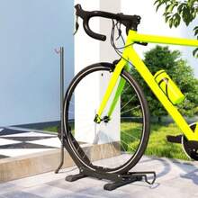 Bicycle Rack For Bicycles, Steel Bike Stand With 80 Mm Tire Width, Freestanding Floor Parking Rack, Multi-Bike Stand, Parking Stand, Bike Stand For The Floor, 75 X 41 X 81H Cm, Black - 黑色 - 查看 7