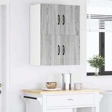 vidaXL Armadio da cucina con étagère Gris Sonoma 60 x 31 x 40 cm - Grigio - Visualizzare 4