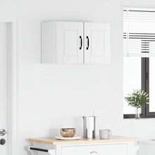 vidaXL Armoire de cuisine avec étagère 2 pcs Blanc 30 x 31 x 40 cm - Blanc - Voir 4