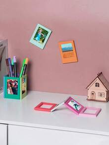 5-20个3英寸磁吸式相框迷你亚克力磁性相框透明亚克力卡片展示架 - 彩色 - 查看 12