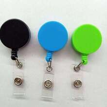 2pcs - Retractable ID Name Badge Holder Reel With Belt Clip, Office And School Accessories/Supplies, Great For Nurses, Teachers, Hospitals And Offices