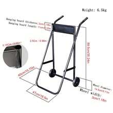 Outboard Motor Trolley Boat Engine Trolley Stand Heavy Duty Folds 70KG Capacity - Black - View 2