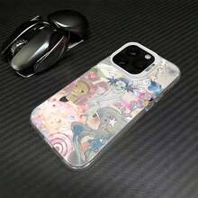おしゃれなスマホケース  11/12/13/14/15/15pro/15 Plus/15 Promax/7plus/8plus/11pro/12pro/13pro/14pro/11promax/12promax/13promax/14promax/14plus/5 - 半透明シルバー - チェックする 3