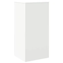 vidaXL Armoire de rangement blanc 50x45x103,5 cm ingénierie du bois - Blanc - Voir 7