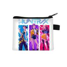 K-POP Demon Hunter Printed Coin Purse Cartoon Zipper Style Small Wallet, Suitable For Girls Daily Use, Demon Hunter Cartoon Printed Small Coin Purse, Lightweight Zipper Style Party Gift Pouch - Multicolor - View 7