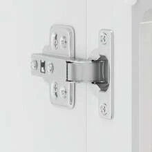 vidaXL Armadio murale da cucina con porte vitrée "Lucca" Bois d'ingénierie blanc brillante - Bianco - Visualizzare 10