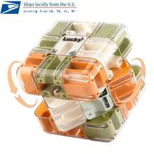 2026 New 3D Rolling Fan Maze Cube | 3D Puzzle Game, Combining Relaxation, Stress Relief, And Concentration Training Functions, Suitable For Adults And Children's 3D Maze Challenges | Plastic Material, Three-Level Challenge, Suitable For Gatherings And Competitions | Ideal Gift For Christmas, Valentine's Day, And Easter | No Feathers/Special Currency Items ﻿ - 橘色 - 查看 1