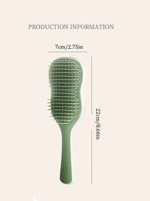 1pc Women's Banana Leaf Detangling Comb, Suitable For Long Hair, Massage Scalp, Home & Outdoor Use - Multicolor - View 4