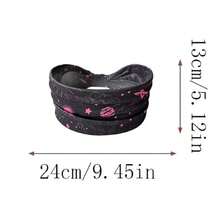 日月行星元素宽弹力发带，高弹防滑男女通用时尚发饰，适合日常佩戴 - 彩色 - 查看 2