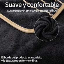 Juego toallas baño grande altamente absorbentes toalla microfibra baño suave grandes cuerpo hotel playa deportes blanco - Negross668 - Ver 4