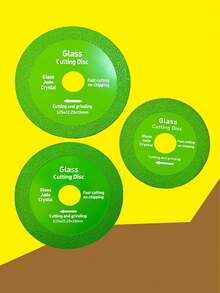 石材切割片、瓷砖切割片、玻璃切割片、合金木板角磨机切割片、钎焊法兰平面磨削切割片、金刚石锯片，锋利耐用，高端工艺，易于使用 - 彩色 - 查看 2