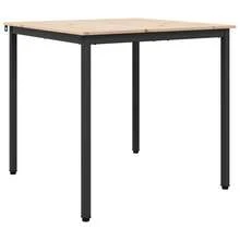 vidaXL Table de salle à manger / Table de repas Naturel - Tabac - Voir 2
