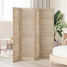 vidaXL Porta de Armário com 4 peças Naturel 140,5 x 2,1 x 39,5 cm - Castanho - Ver 3