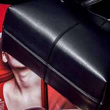 SHERCHPRY Bolso Tote para Mujer, Bolsa de Hombro para Mujer de Piel PU Gran Capacidad Bolso de Trabajo Bolsoss de Compras Tote Bag Elegante y Resistente para Uso Diario, 30*14*24cm - como en la foto - Ver 8