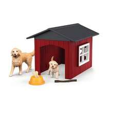 Schleich Farm World - 6pc Toy Dog Kennel Play Set With Golden Retrievers For . Farm Animal Toys For Boys And Girls. Fun Dog House And Puppy Figure For Screen-Free Play For Ages 3+ 42722lifelike - DogKennel - View 6
