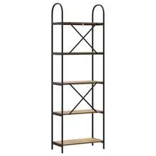 vidaXL Étagère Chêne artigianale 60 x 30 x 183 cm Bois d'ingénierie - Castano - Visualizzare 7