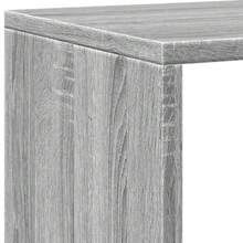 vidaXL Bibliothèque sonoma gris 137.5x29x137.5 cm wood engineering - Grigio - Visualizzare 8