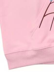 Autumn/Winter Clothing: Street-Style Hip-Hop Style Foam Spider Web Hooded Sweatshirt, Fashionable Sporty Hoodie. - 粉色 - 查看 4