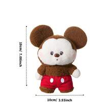 Miniso 1个迪士尼迷你米奇毛绒玩偶，短毛绒材质，红色裤子设计细节，迷你尺寸，适合桌面摆放/携带，卡通毛绒玩偶 - 彩色 - 查看 10