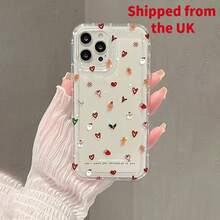 Christmas Tree Santa Claus Pattern Phone Case, Compatible With Apple  Models, Transparent Shockproof Design, Full Coverage Protection - Clear - View 1