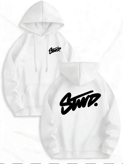 Sudadera con Capucha Oversized para Hombre - Sudadera Negra con Capucha y Cordón, Ropa Casual de Calle para Todas las Estaciones para Atuendos Diarios y Formales