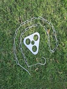 1pc Stainless Steel Adjustable Camping Pot Hanger, Foldable And Lightweight, Suitable For Outdoor Camping And Picnics - Silver - View 2