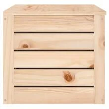 vidaXL Camera da letto 89x36,5x33 cm Legno massiccio in legno - Castano - Visualizzare 7