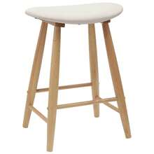 vidaXL Sedie da sala da pranzo 2 pz Naturali 46 x 37 x 63 cm - Castano - Visualizzare 4