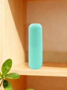 1pc Travel Toothbrush Cup, Portable Toothbrush Cup Holder, Plastic Toothbrush Travel Case, Multi-Functional, Can Hold Toothbrush And Toothpaste - Multicolor - View 15