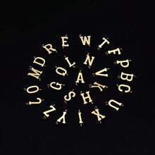 1pc New Simple Fashion Golden Initial Simle Tube Pendant Stainless Steel Chain Necklaces For Women - Yellow Gold - View 4