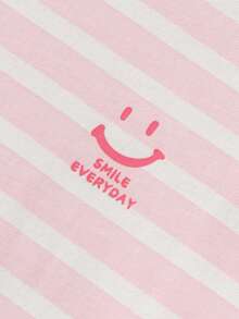 Balabala Unisex Striped Cotton Casual Top, Soft Fabric, Loose Fit, Comfortable T-Shirt - White Red - View 5