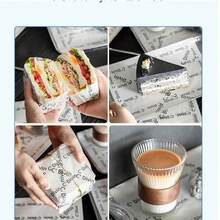 150/100/50/5 pièces Papier parchemin blanc résistant à l'huile et papier parchemin de cuisson en silicone résistant à l'huile, convient pour la préparation de desserts, de burgers, de gâteaux, de barbecues et de pique-niques, essentiel pour la rentrée scolaire - Multicolore - Voir 7