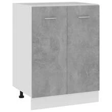 vidaXL Meuble bas "Lyon" Gris béton 60 x 46 x 81,5 cm Bois d'ingénierie - Gris - Voir 1