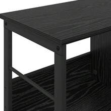 vidaXL Étagère Chêne negro 82 x 32 x 47 cm Madera de ingeniería - Negro - Ver 8