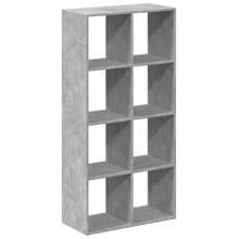 vidaXL Étagère séparée de pièce gris béton 69,5x29x137,5 cm - Gris - Voir 7