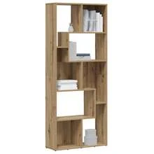 vidaXL Biblioteca de madera artesanal 67x24x161 cm madera de ingeniería - Marrón - Ver 4