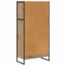 vidaXL Bibliothèque Chêne artigianale 80 x 30 x 155 cm Bois d'ingénierie - Castano - Visualizzare 7