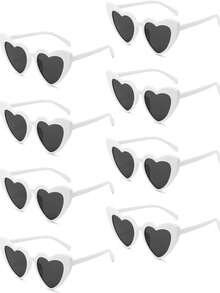 12只复古心形装饰玻璃杯，适合作为时尚配饰，适用于新娘送礼会、情人节、单身派对、婚礼、生日、万圣节、圣诞节和其他场合。 - 彩色 - 查看 21