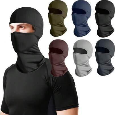 Sport Balaclava Neck Gaiter Multi Use Pull On Hat For Outdoor Riding Windproof And Breathable