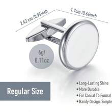 White Cufflinks Men Men's Cuff Initial Mens Cufflinks Tuxedo Shirt Studs - ban đầu - Xem 4
