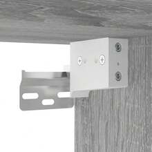 vidaXL Comodino murale sonoma grigio 35x35x20 cm - Grigio - Visualizzare 10
