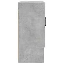 vidaXL Wandschrank, Betongrau, 60x31x70 cm, Holzwerkstoff - Grau - Übersicht 7