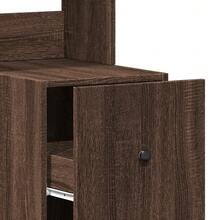 vidaXL Armadio da cucina chêne marrone 35x50x180 cm ingegneria del legno - Castano - Visualizzare 9