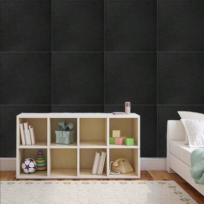 12pcs Self-Adhesive Sound-Absorbing Panels | Wall Sound-Absorbing Felt - Silver Gray/Black/White, 0.9cm Thick High-Density Soundproofing Board, Suitable For Studios/Homes/Offices