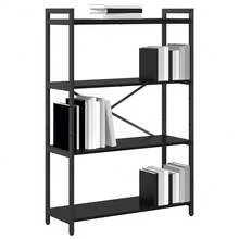 vidaXL Étagère Chêne noir 80 x 30 x 120 cm Bois d'ingénierie - Noir - Voir 3
