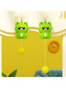 1pc Hanging Ping Pong Trainer, Creative Indoor Door Frame Suspension Automatic Collection Table Tennis Sports Training Coordination Reaction Ability - Multicolor - View 6